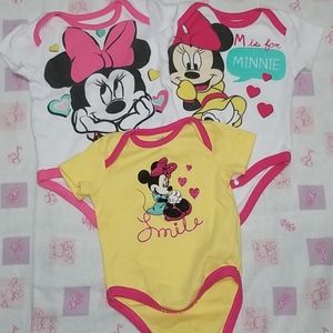 Baby girl Minnie bodysuites